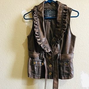 Leather vest